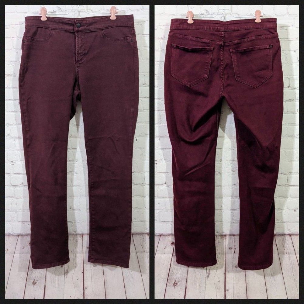 Not Your Daughter's Jeans Burgundy/Maroon Size 12
